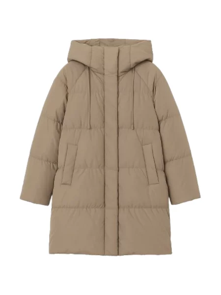 Parka Weekend Max Mara do kolan beżowa