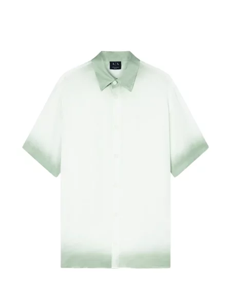 Cămașă Emporio Armani din țesătură twill alb