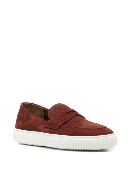 Pantofi loafer Fratelli Rossetti din piele de căprioară maro