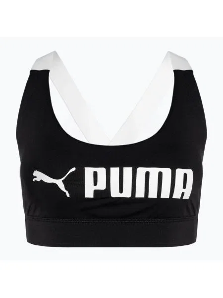 Фитнес сутиен PUMA Mid Impact Puma Fit puma black черно