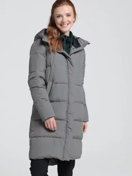 Andes długa kurtka puchowa Green