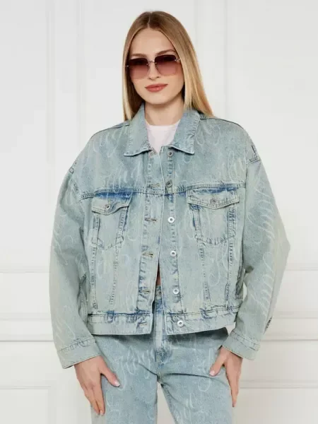 Hugo Blue Farmer kabát Lou_B | Oversize fit kék