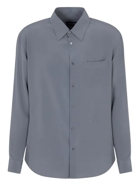 Dugo košulja Giorgio Armani siva