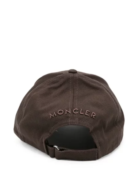 Șapcă Moncler cu autograf maro
