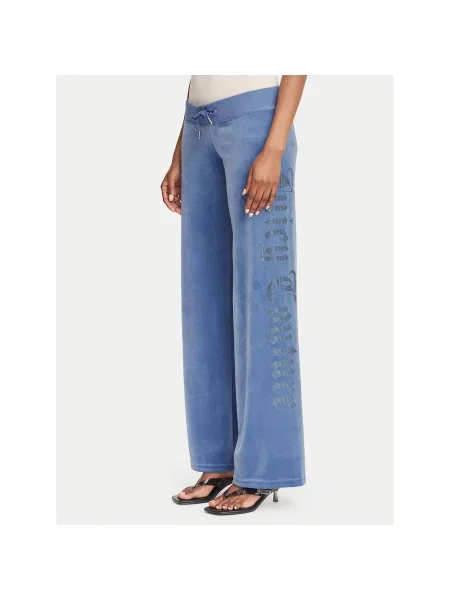 Juicy Couture Sportinės kelnės Old Gothic Regular Fit mėlyna