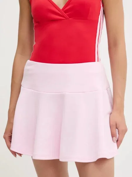Adidas spódnica Coquette mini rozkloszowana różowy