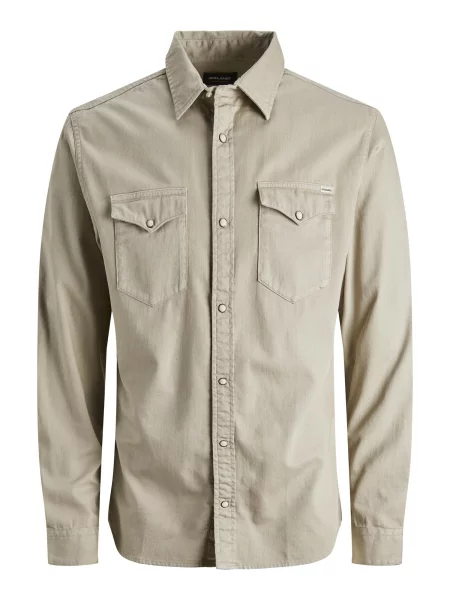 JACK & JONES Košile Sheridan starobéžová