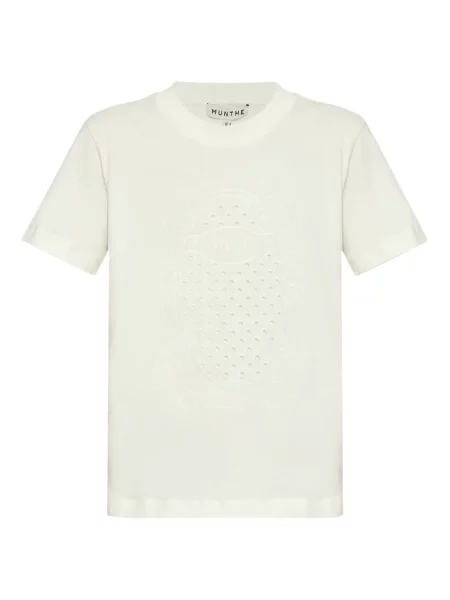 Tricou Munthe cu broderie alb