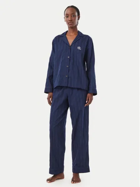LAUREN RALPH LAUREN Piżama granatowy