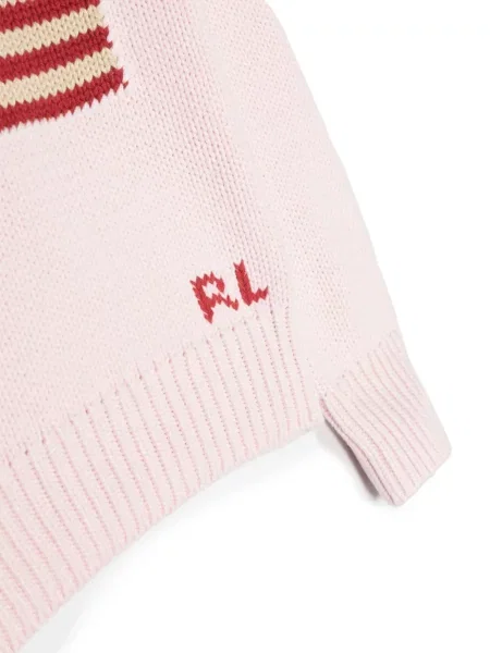 Sweter dziecięcy Polo Ralph Lauren różowy
