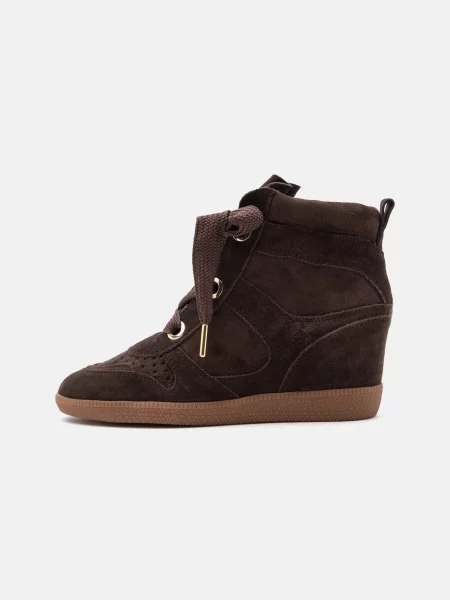 Μπότες Steve Madden με κορδόνια καφέ