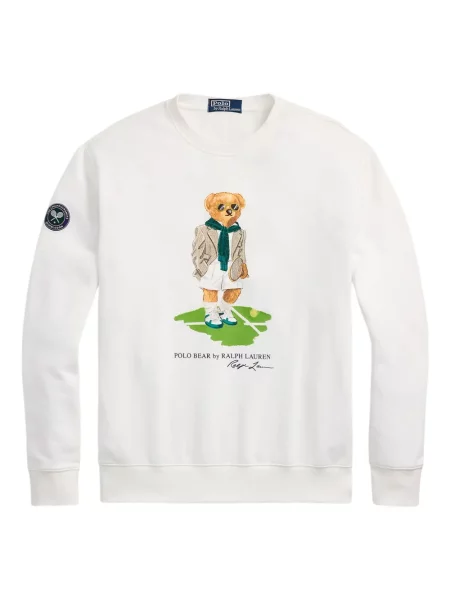 Tricou Polo Ralph Lauren din piele cu broderie în carouri maro