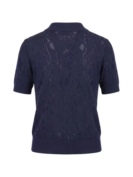 Tricou polo Dondup tricotate albastru