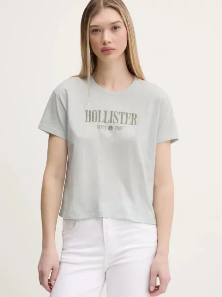 Тениска Hollister Co. сиво