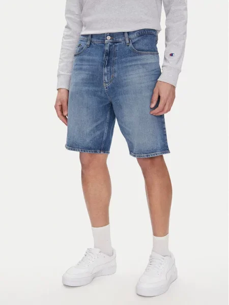 Τζιν σορτσάκια Tommy Jeans μπλε