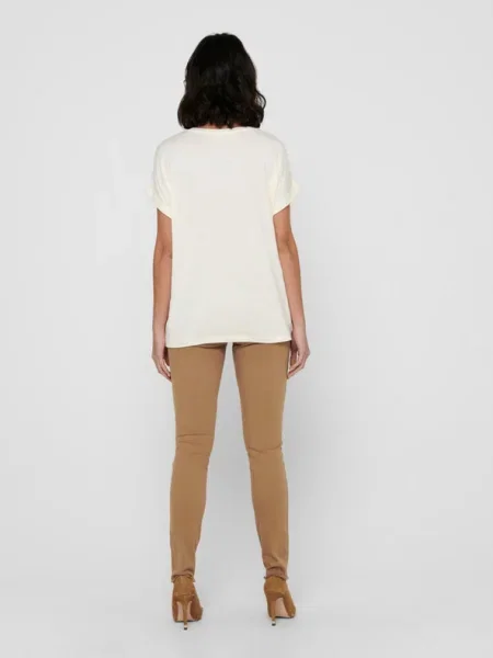 ONLY Tricou Moster Écru alb