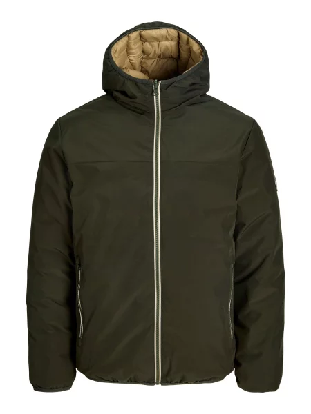 JACK & JONES Geacă de iarnă JJEBrooklyn kaki / închis verde