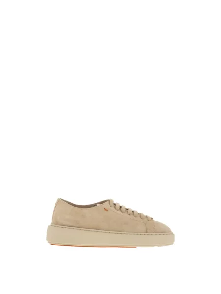 Sneakersy Santoni zamszowe beżowe