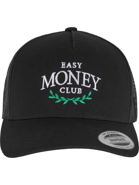 Mister Tee Čiapka Easy Money Club zelená / čierna biela
