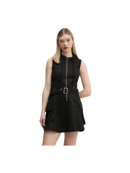 Desigual sukienka ASTRID mini prosta czarny