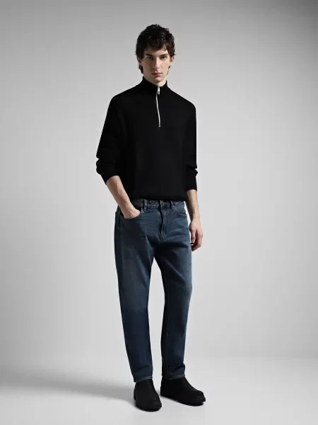 Завужені джинси Armani Exchange синій