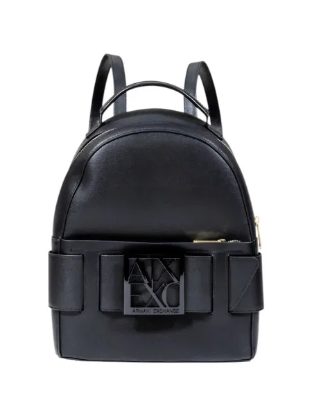Armani Exchange hátizsák kis sima fekete