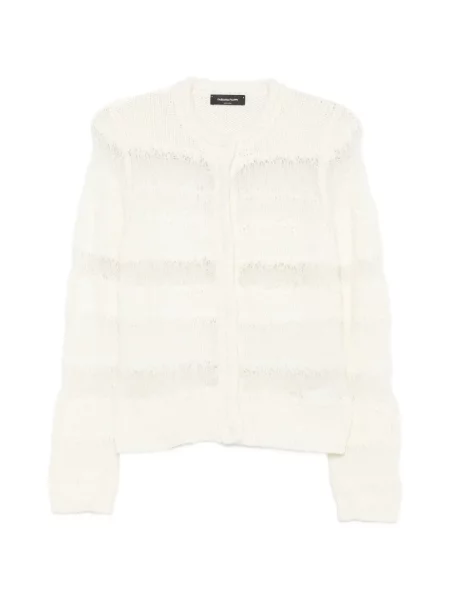 Cardigan Fabiana Filippi tricotate alb