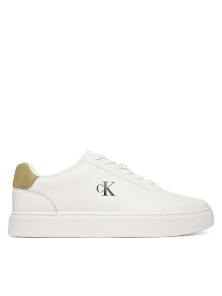 Calvin Klein Sneakers Classic Cupsole Laceup Lth alb