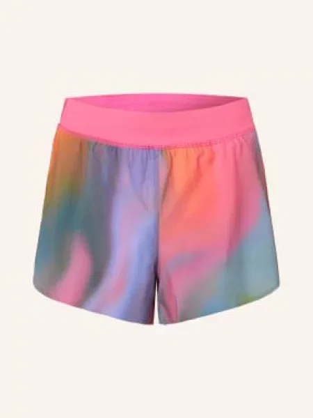 Lululemon Běžecké Šortky 2 V 1 Fast And Free Hr Split růžová / oranžová modrá