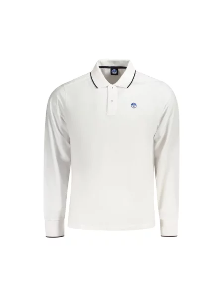 Długi polo North Sails z długim rękawem białe