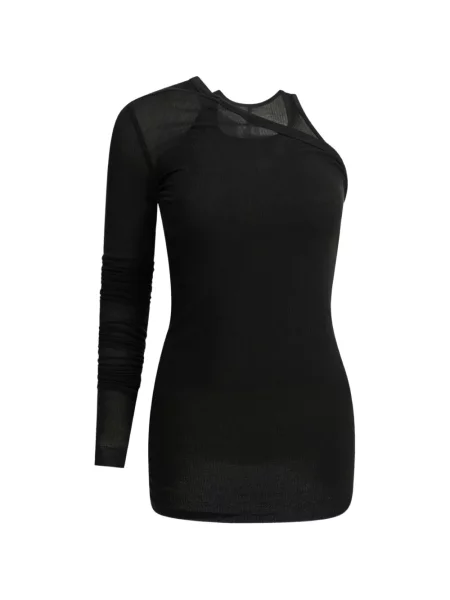 Top Rick Owens asimetric negru
