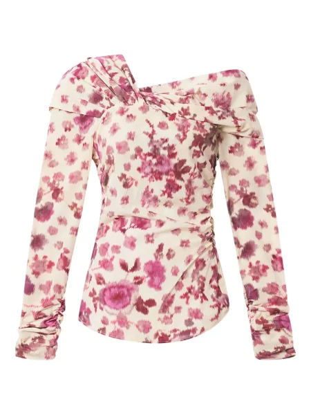 Top Isabel Marant de mătase cu model floral