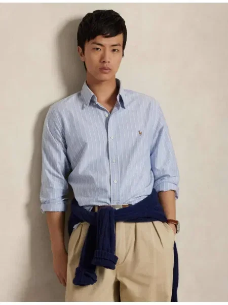Polo Ralph Lauren Cămașă deschis / alb albastru