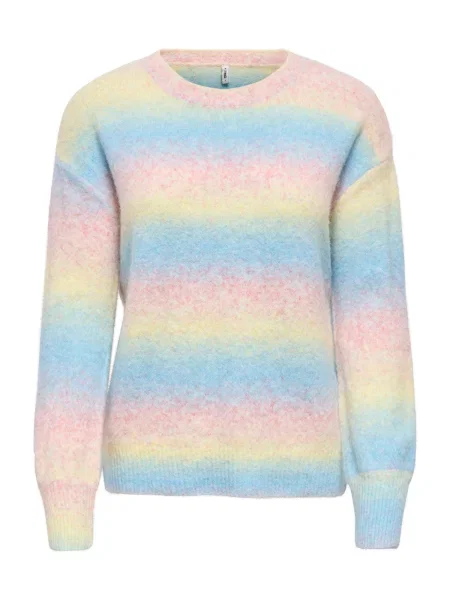 ONLY Pulover ONLFRIDA deschis / galben / verde deschis / roz deschis albastru