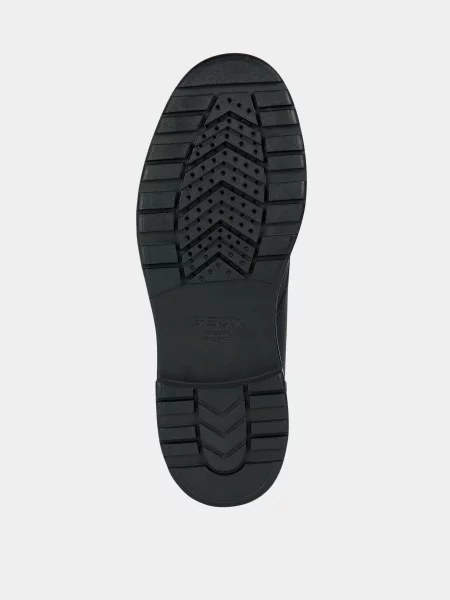 Искусственный мех ботинки Geox черные