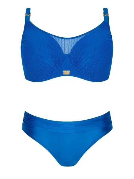Strój kąpielowy dwuczęściowy elegancki Self Bermuda 2 niebieski