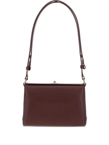 Кожена кожена чанта Plan C червено