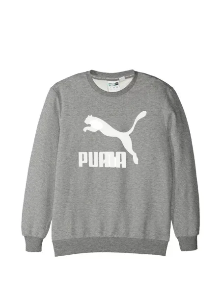 Hanorac crewneck Puma cu imagine cu decolteu rotund gri