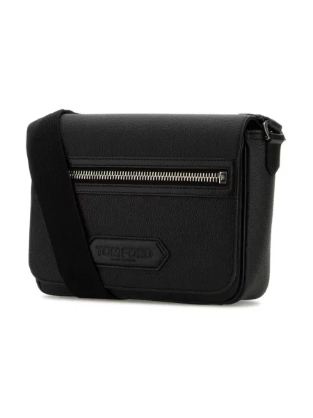 Torba crossbody Tom Ford skórzana czarna