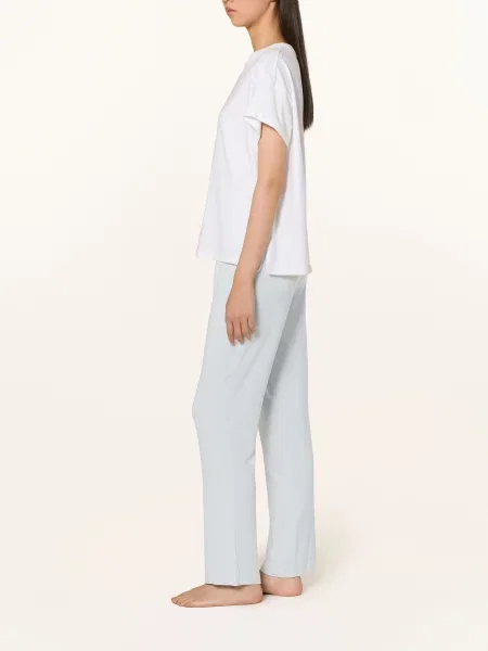 Calvin Klein Pyžamové Kalhoty Ultra Soft Modal tmavě modrá bílá