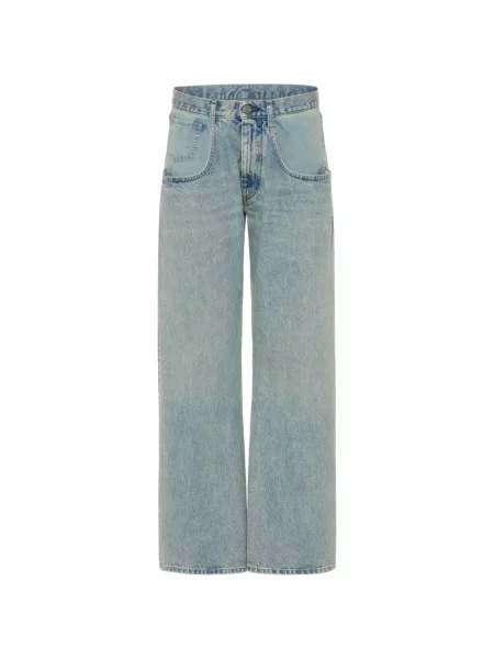 Szerokie jeansy Maison Margiela niebieskie