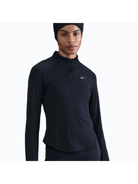 Bluză de alergare pentru femei Nike Tempo Swoosh Run Dri-Fit black/white alb