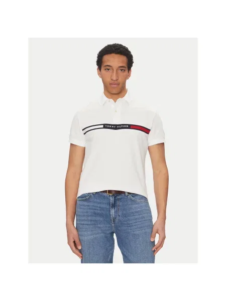 Polo majica Tommy Hilfiger bela