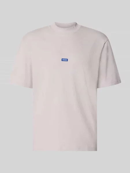 T-shirt o kroju regular fit z czystej bawełny model Niereos' Hugo Blue