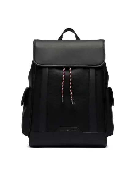 Ruksak Tommy Hilfiger Th Texture Backpack crna