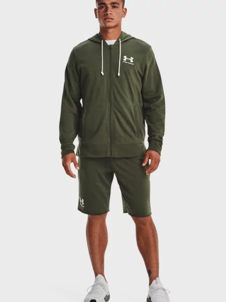 Махрова спортивна кофта Under Armour зелена