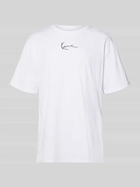 T-shirt o kroju oversized z wyhaftowanym logo Karl Kani biała