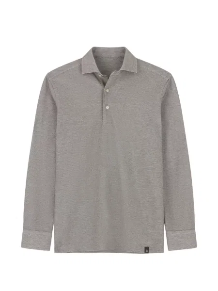 Tricou polo Boggi Milano din jerseu maro