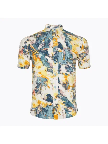 HOKA SkyRun Polo тениска за бягане с щампа Sun Run