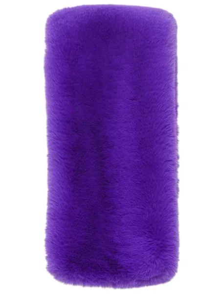Fular Acne Studios cu blană violet